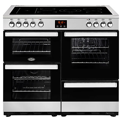 Belling Cookcentre 100E Electric Range Cooker with Ceramic Hob Stainless Steel/Black Belling Cookcentre 100E Electric Range Cooker with Ceramic Hob Stainless Steel/Black